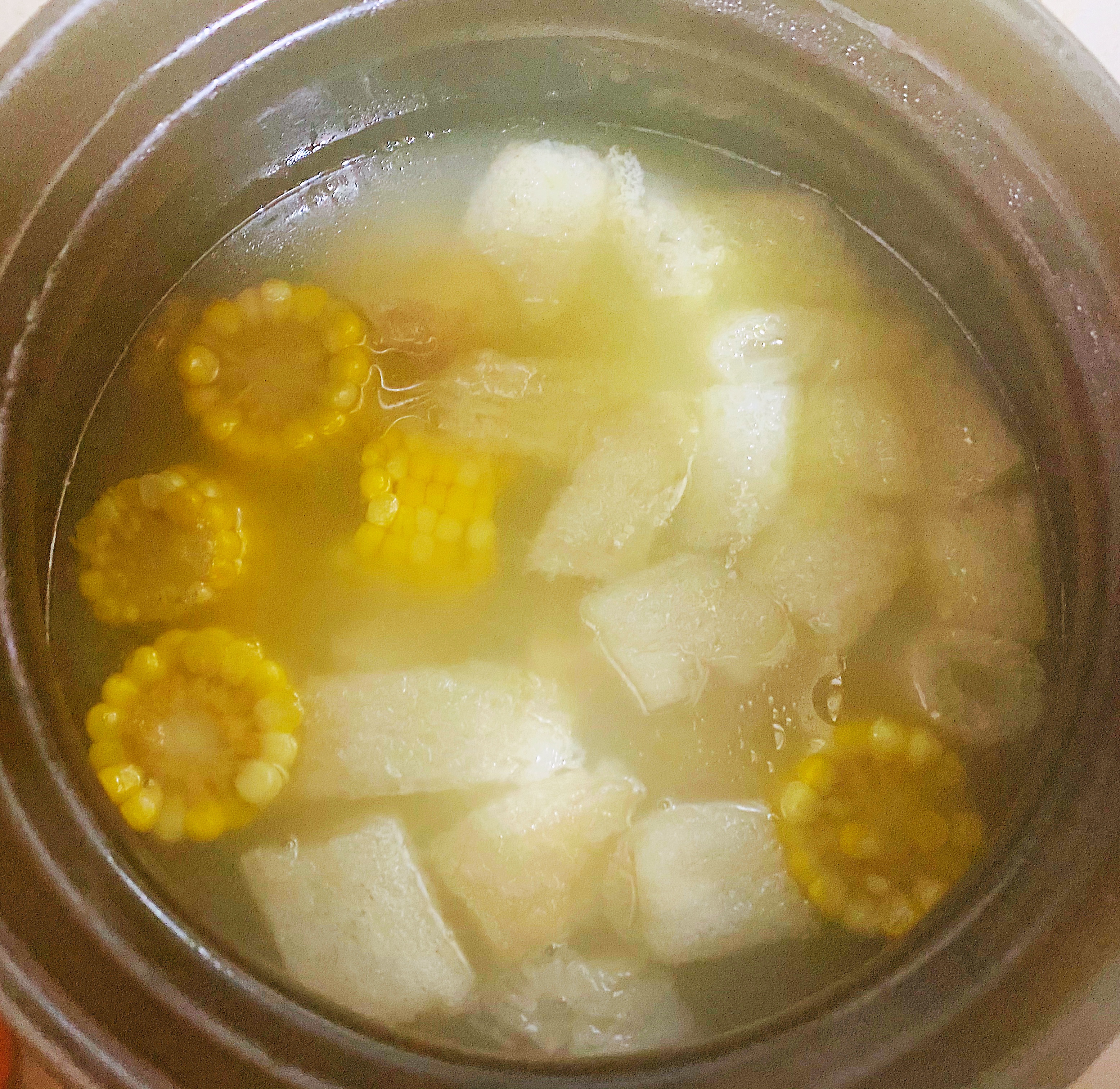 富含营养的冬季滋补汤～竹荪玉米牛棒骨汤的做法 步骤9