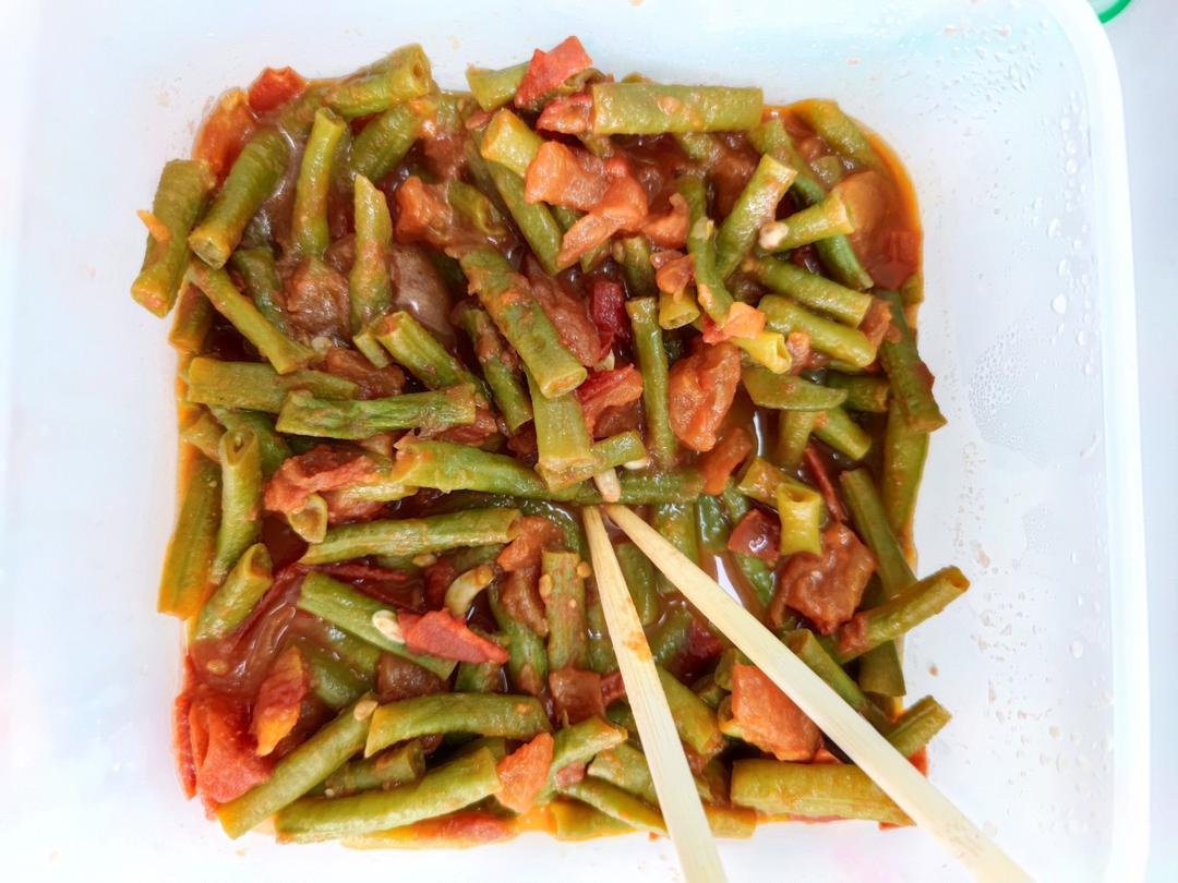 西红柿炒豆角