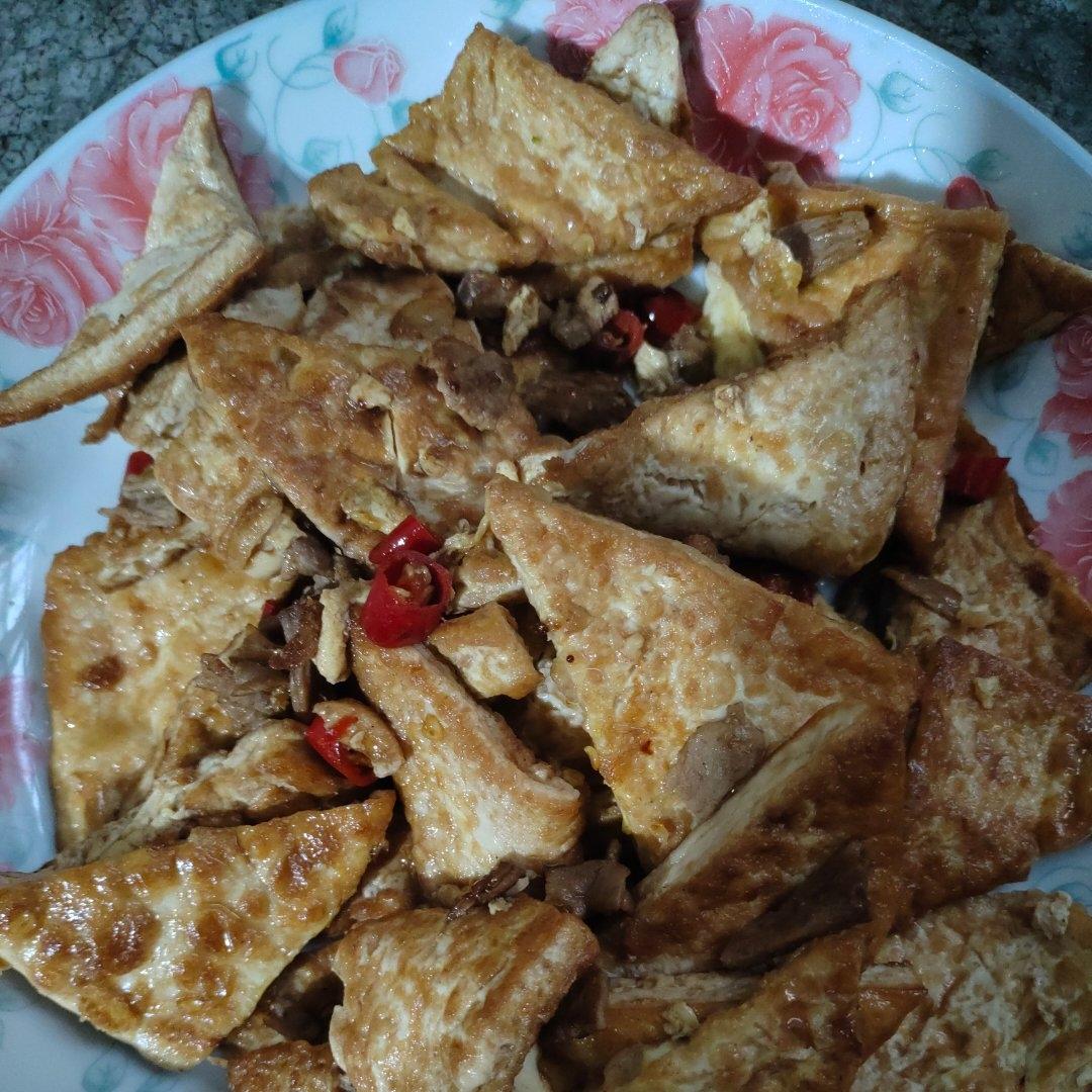 焖煎豆腐