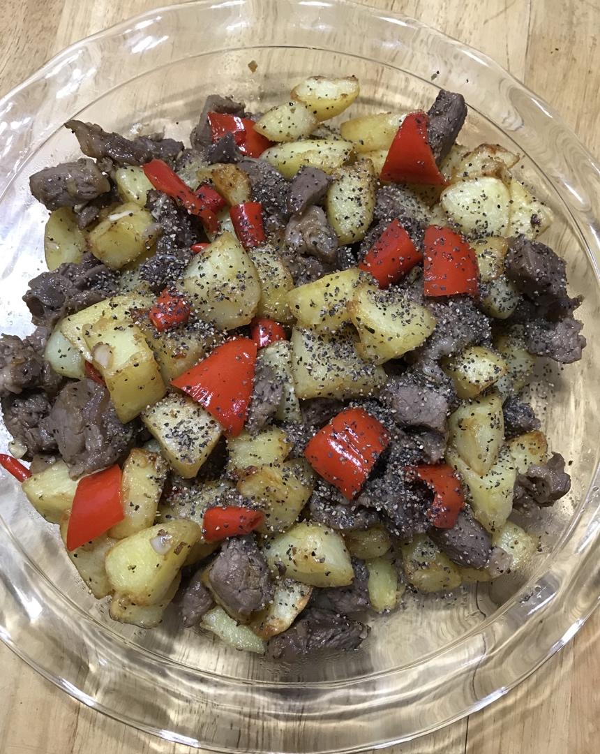 黑蒜子牛肉粒