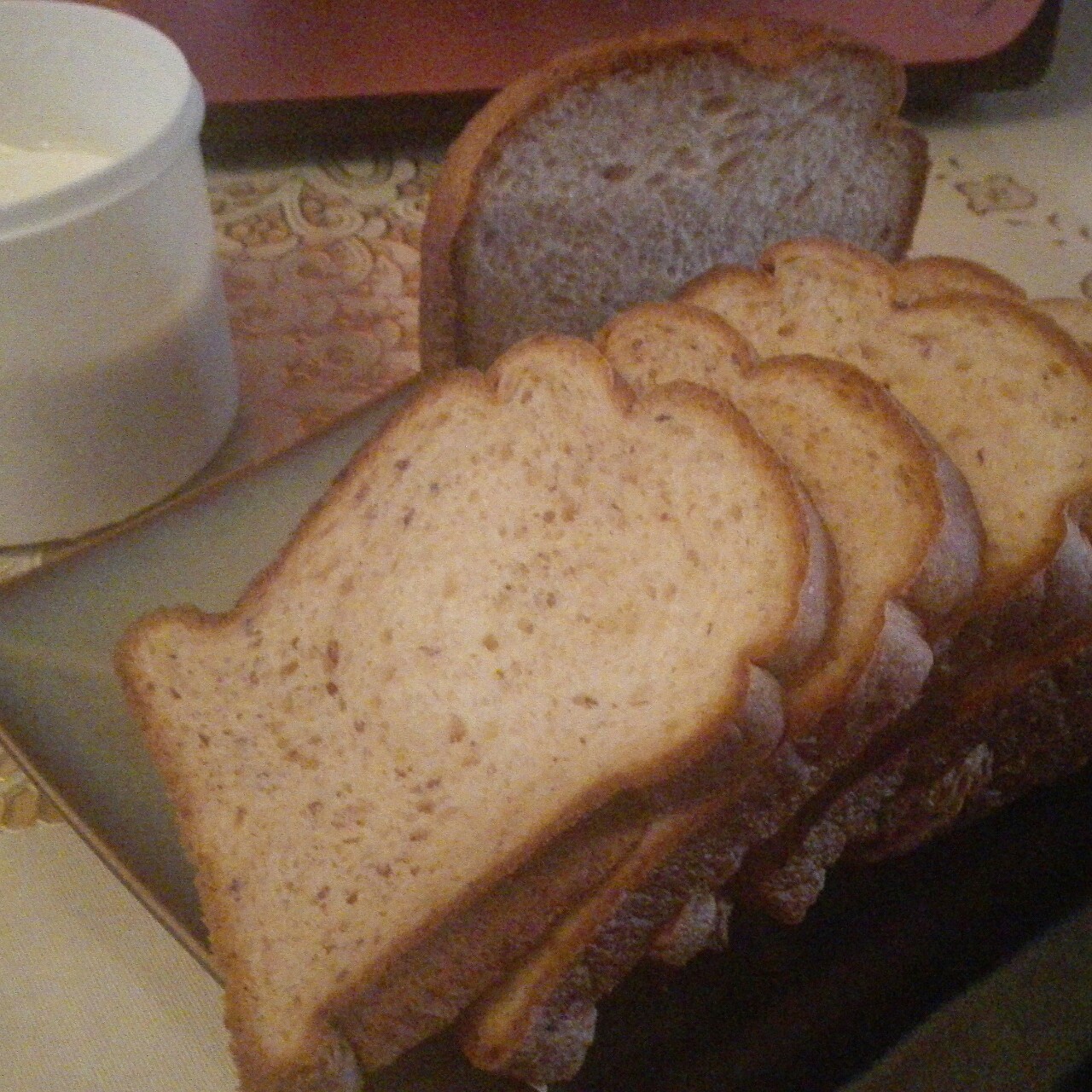 超级好吃的原味面包（面包机版）
