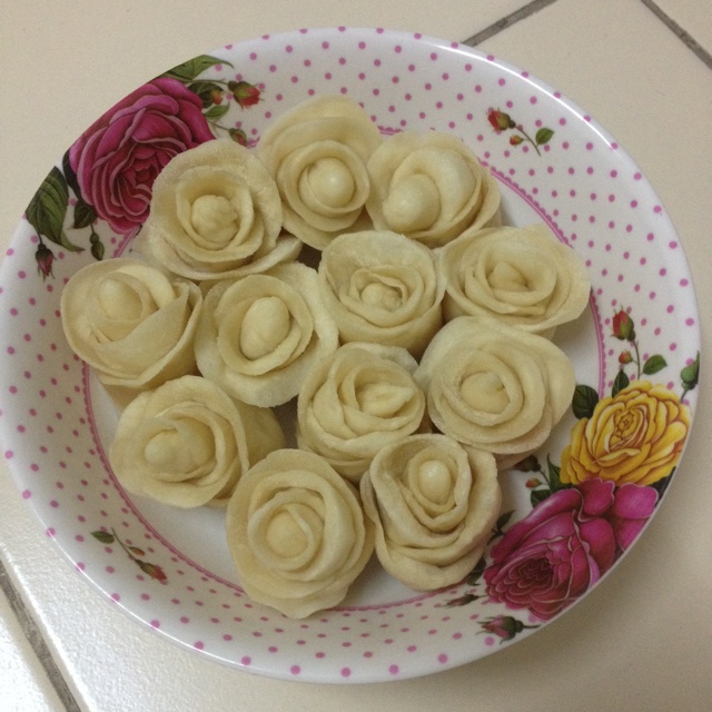 紫薯玫瑰花馒头