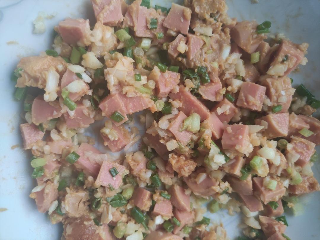 香葱火腿肉松面包