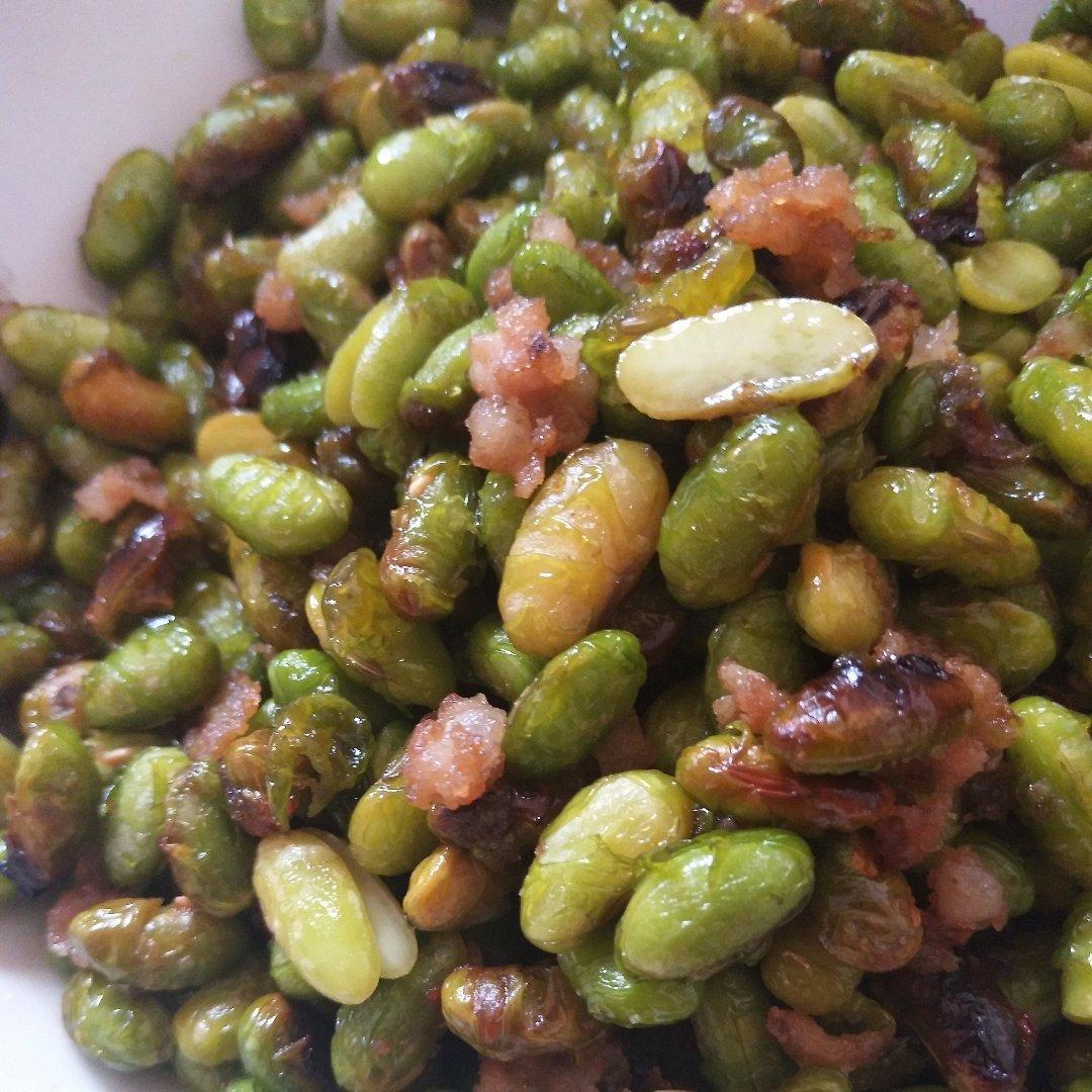 豆子炒肉（不放味精，超简单）