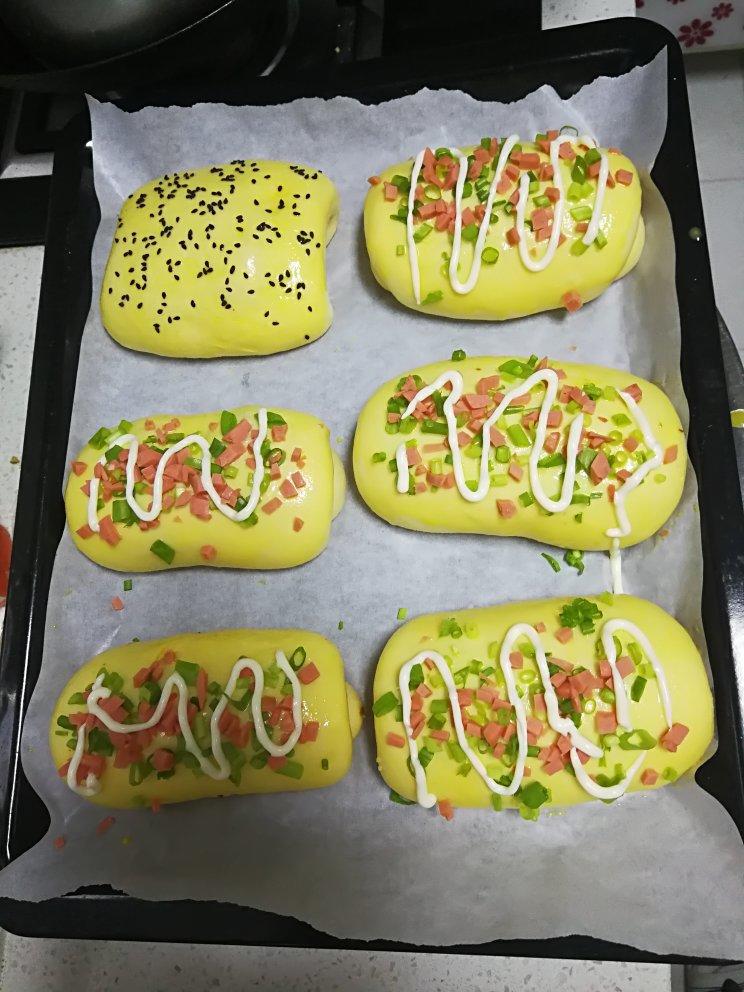 香葱火腿肉松面包