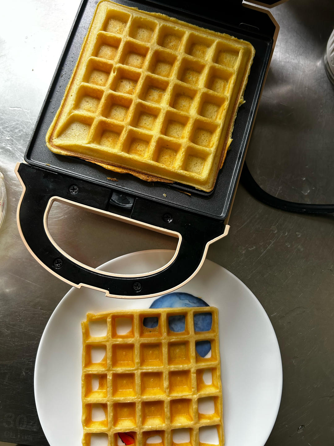 宝宝辅食：无糖低油华夫饼