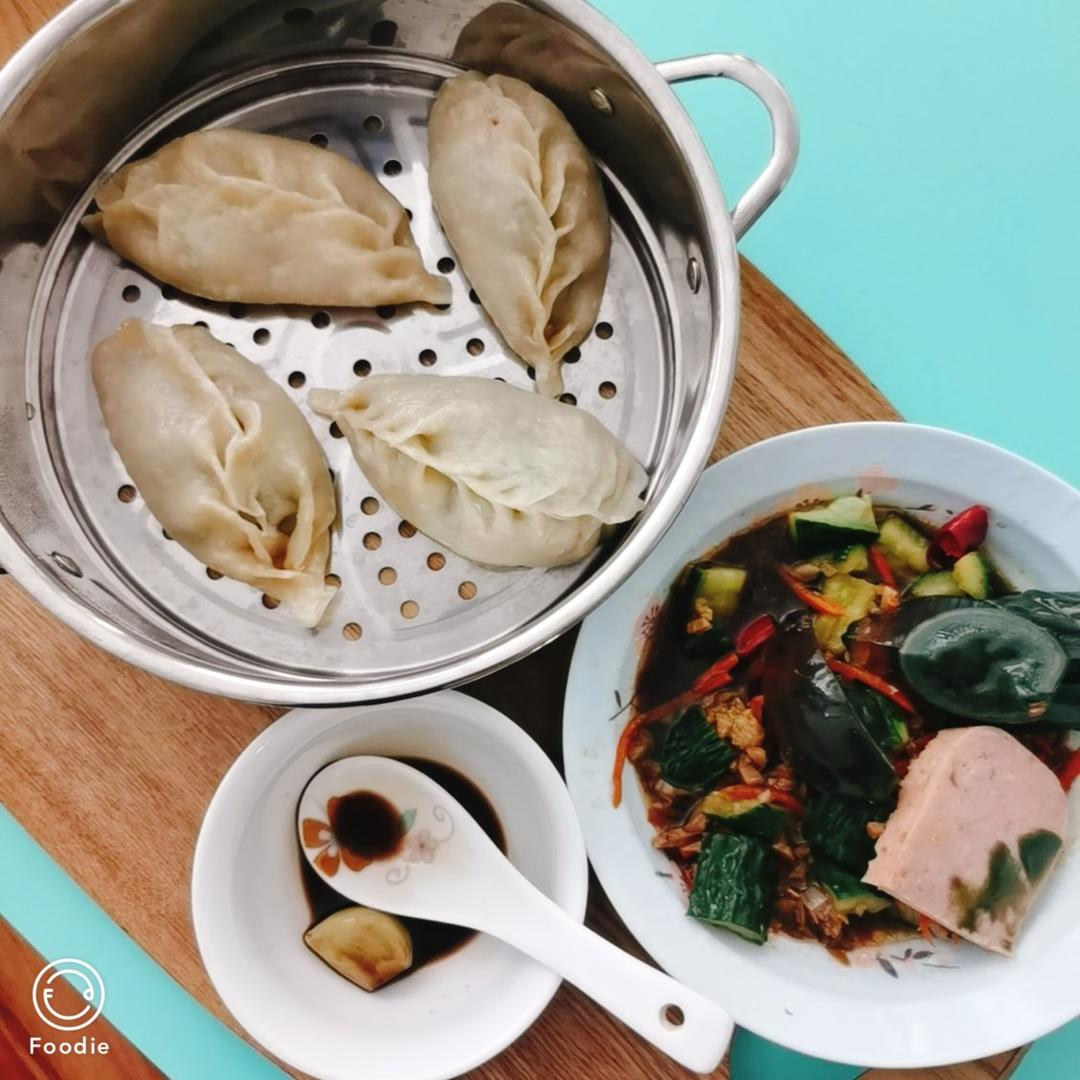 带娃赶课的西葫芦鸡蛋蒸饺