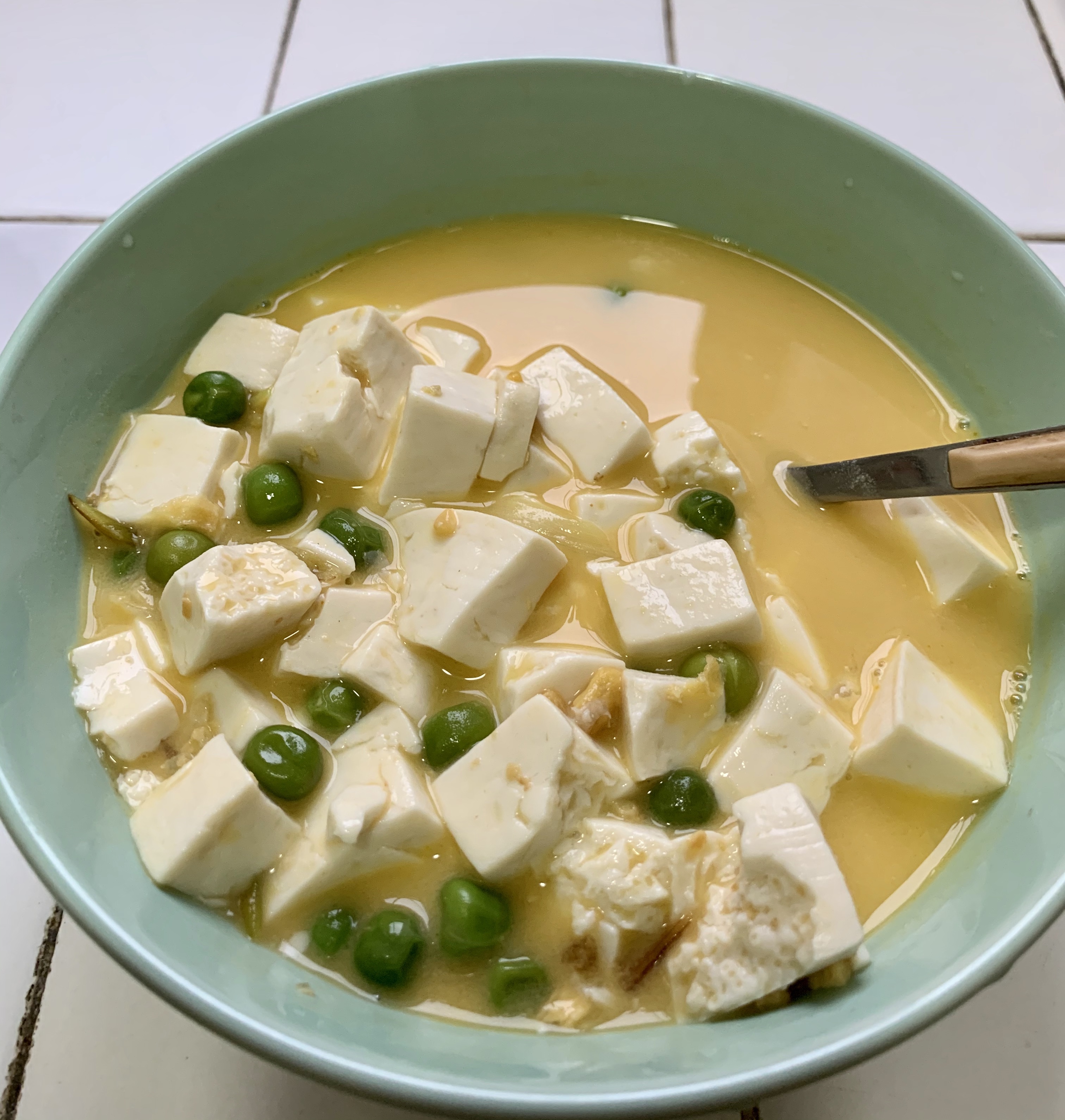 咸蛋黄豆腐的做法 步骤10
