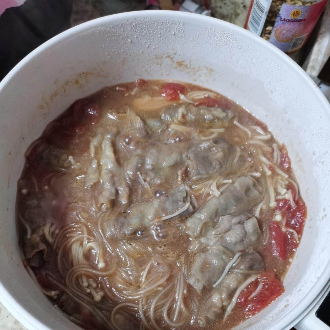 番茄肥牛金针菇