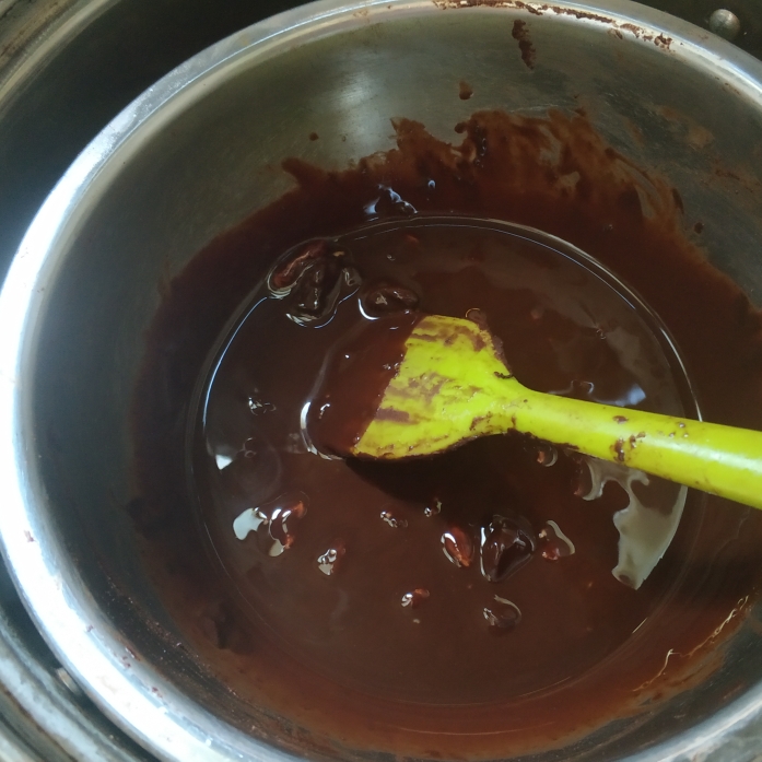 可可液块可可脂自制黑巧克力的做法 步骤2