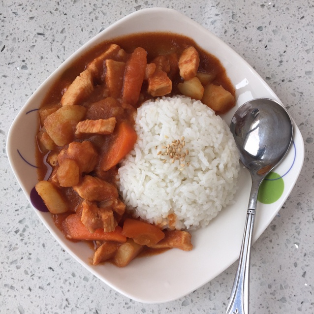 泰式红咖喱鸡肉