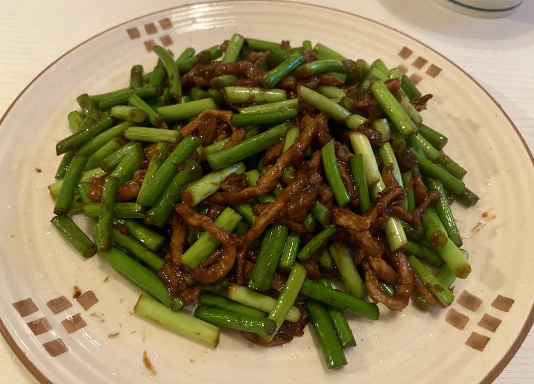 蒜薹炒肉丝