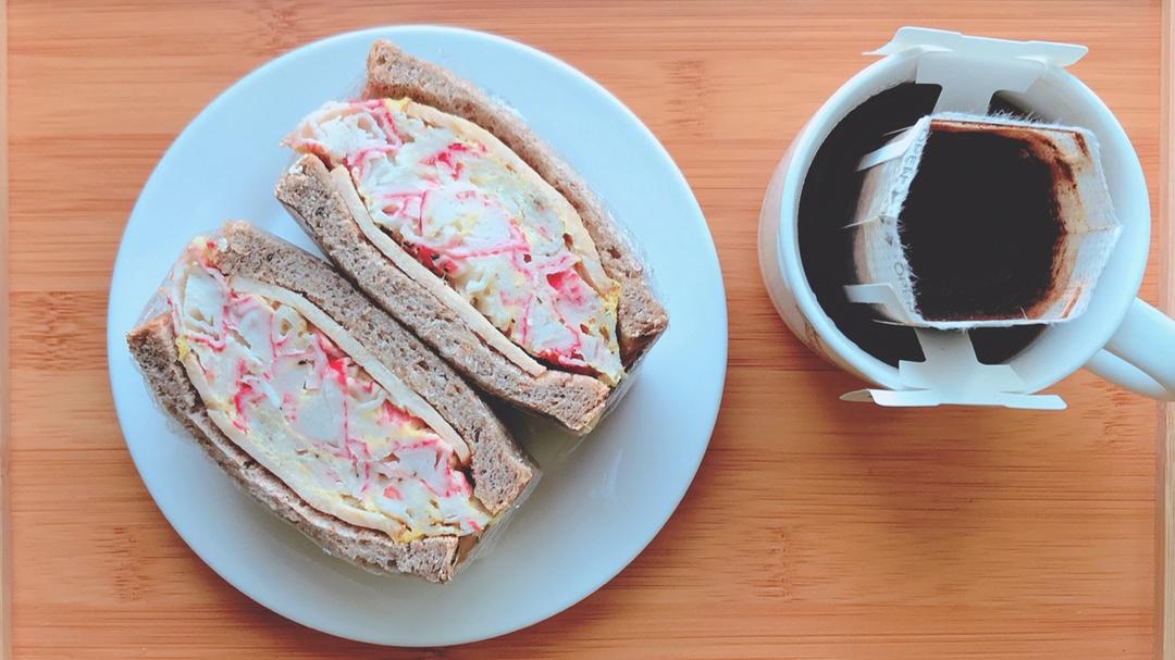 超快手蟹肉鸡蛋饼『低脂高蛋白』