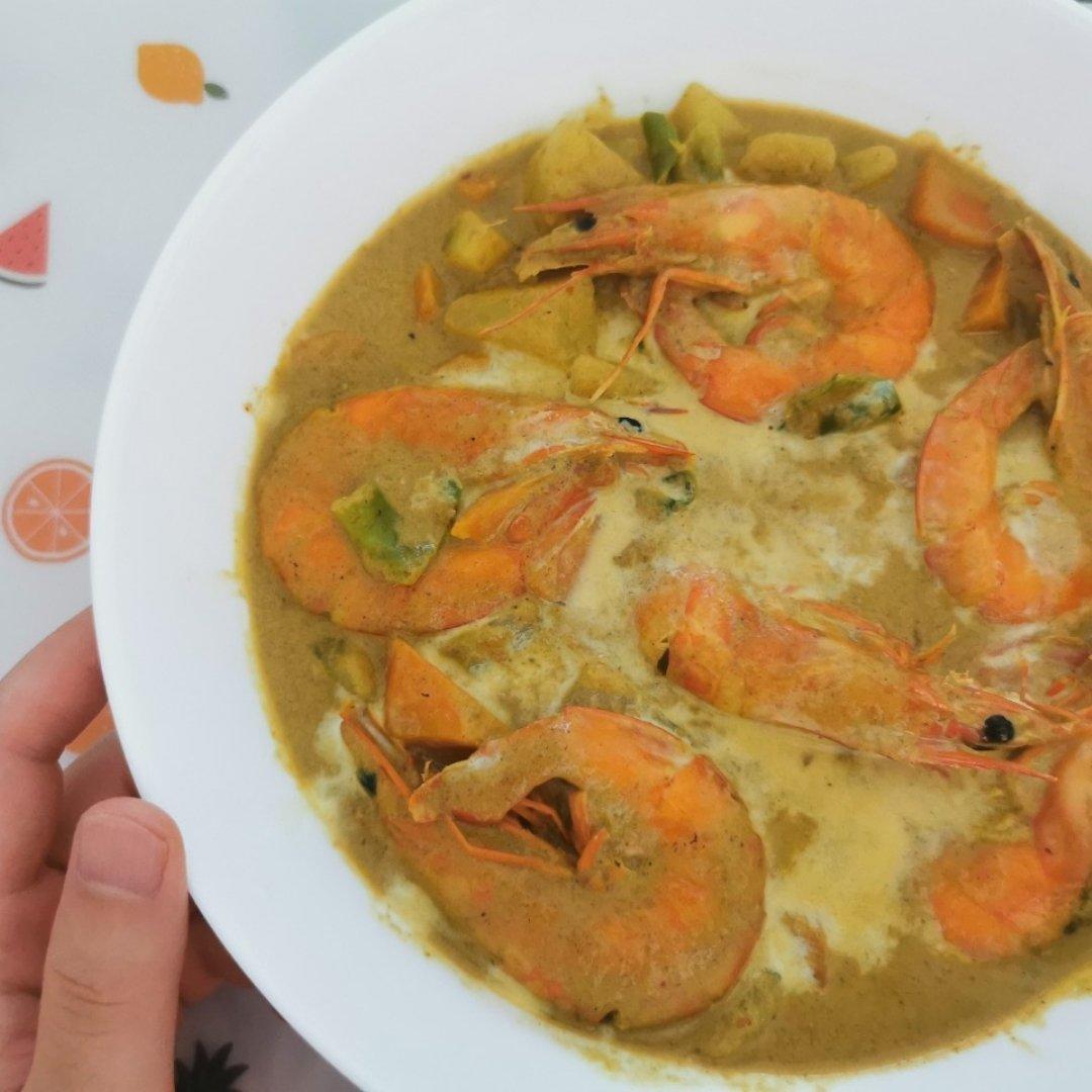 咖喱虾<绝对好吃>