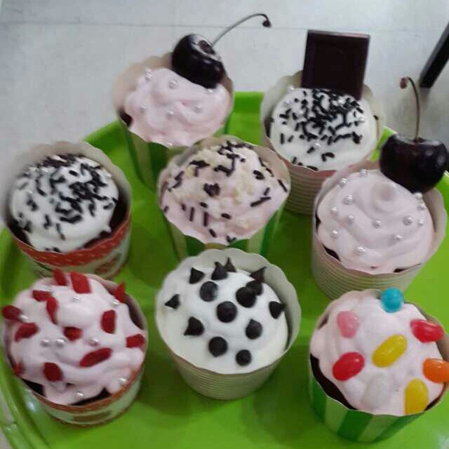 清新莓果奶油cupcake