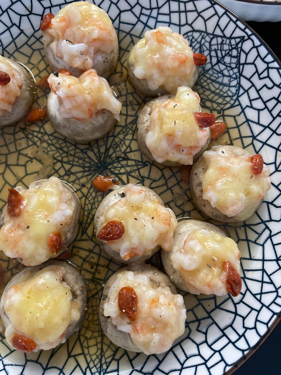 鲜虾口蘑