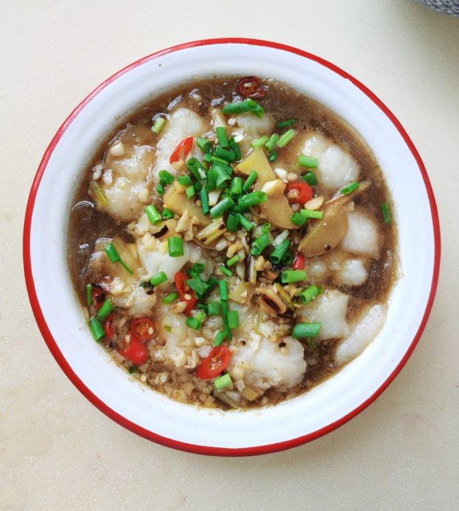 好吃不胖的金针菇粉丝蒸巴沙鱼