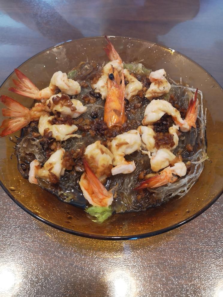 蒜蓉粉丝蒸虾的做法
