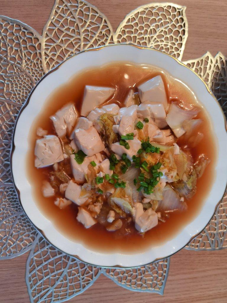 白菜豆腐这样做😋连汤汁都不剩🔅鲜美又美味