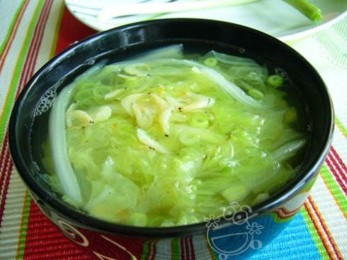 白菜虾皮汤的做法