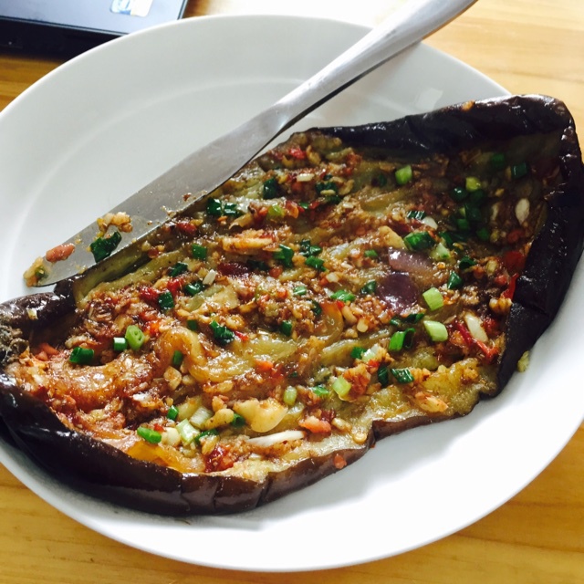 微波炉做出街头烧烤风的茄子