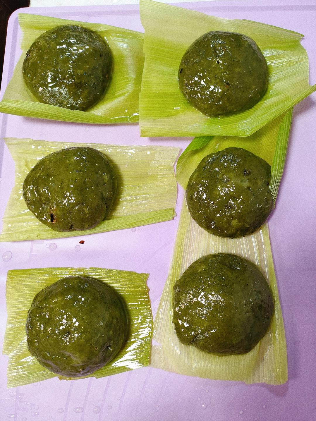 艾叶糍粑的做法