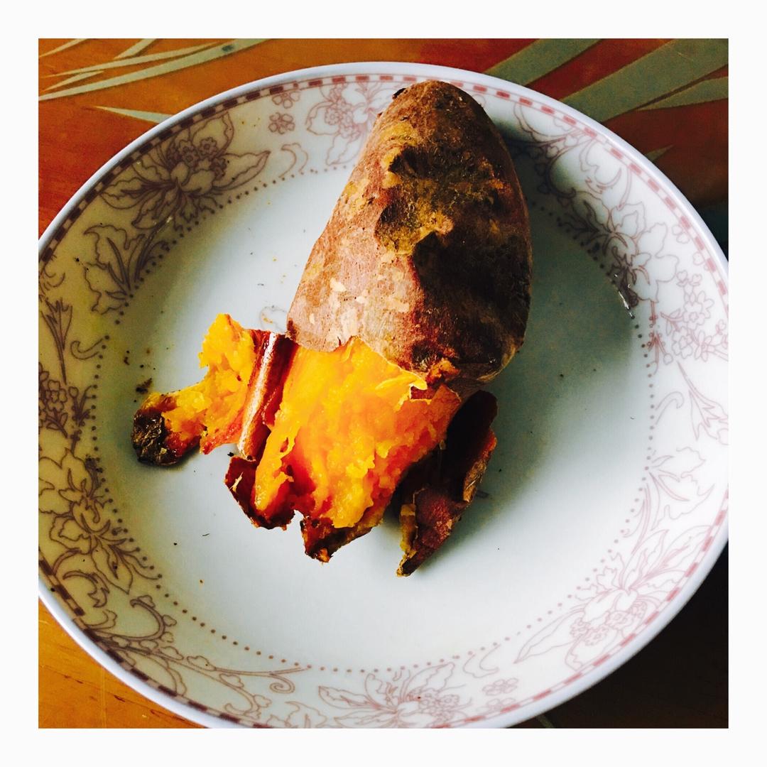 【烤箱版烤红薯】