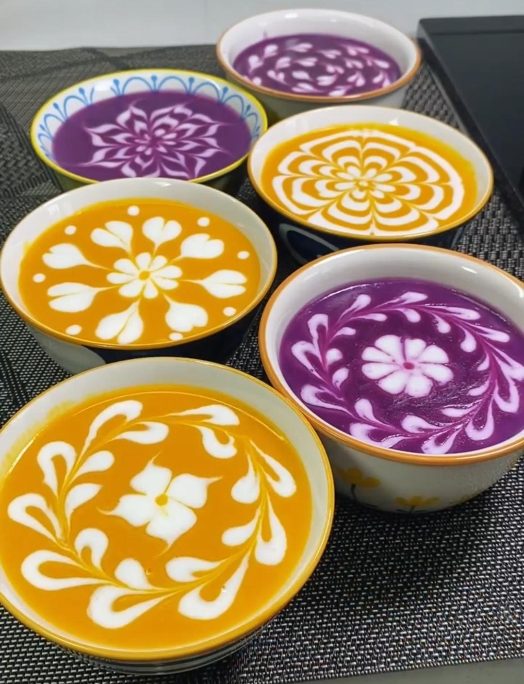 拉花米糊