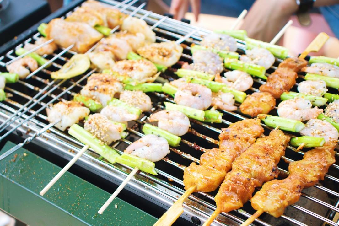 leantong做的四人分量的户外烧烤bbq提示