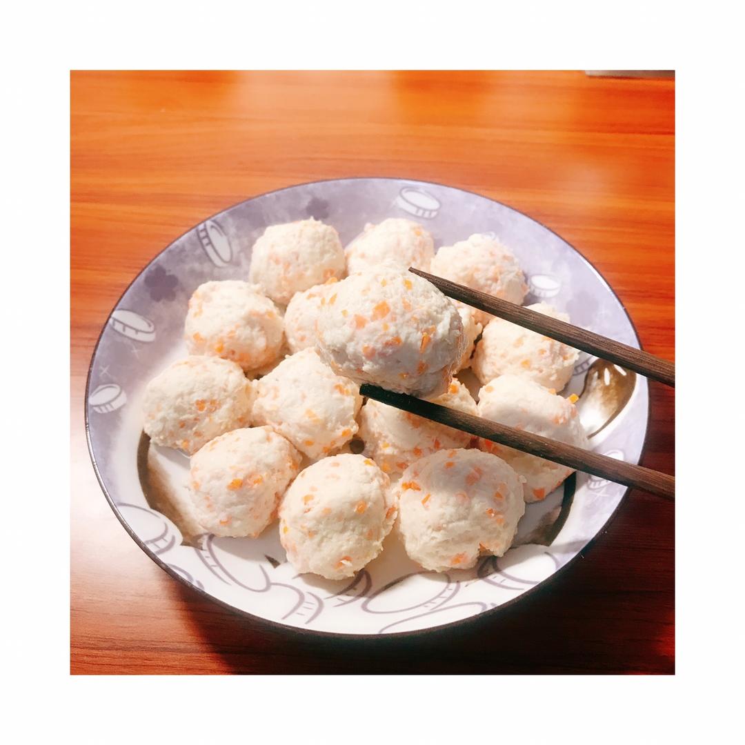 快手胡萝卜鸡肉丸（减脂无淀粉）