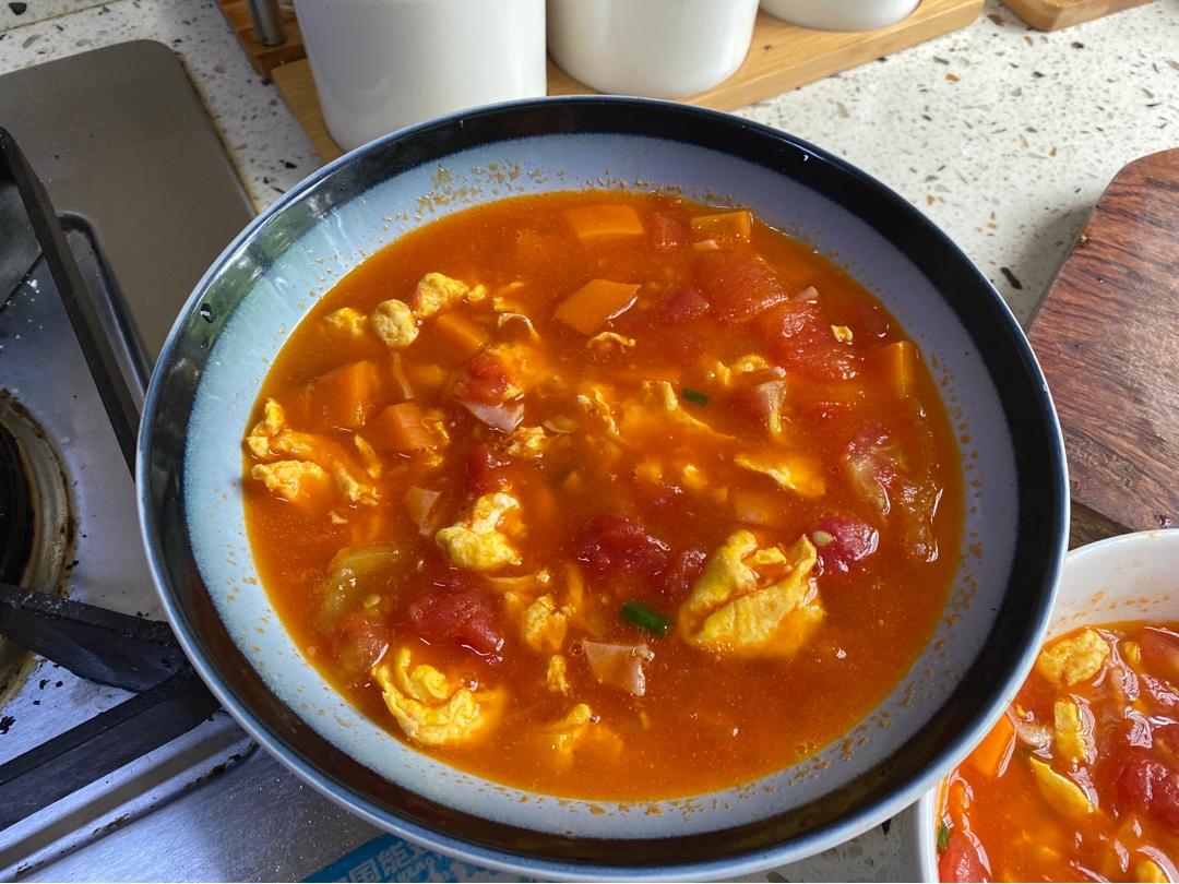 番茄炒鸡蛋（超浓的番茄味）