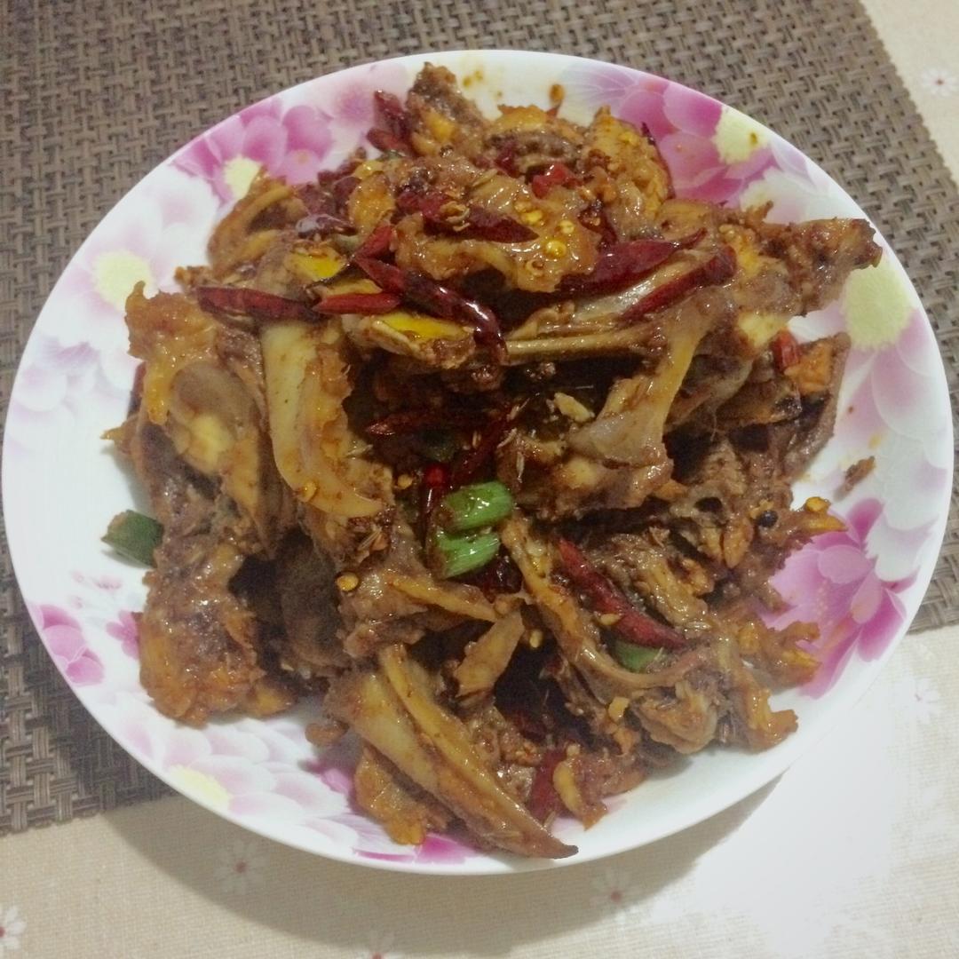 辣炒鸡架