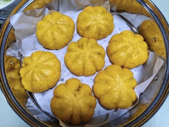营养早餐必备不加水南瓜包砸