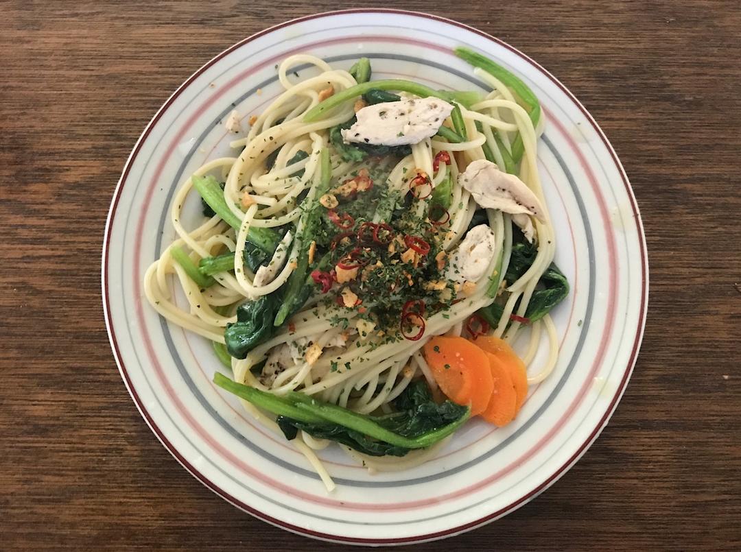 香蒜辣椒培根意面