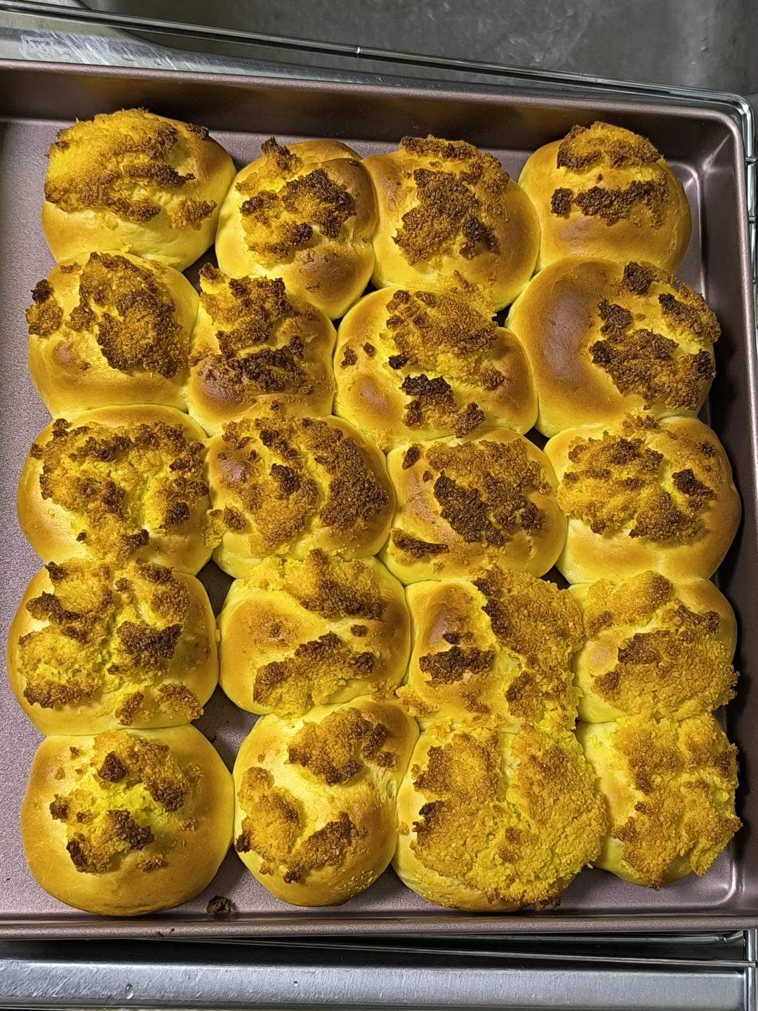 快手椰蓉小餐包（一次发酵照样柔软又拉丝）