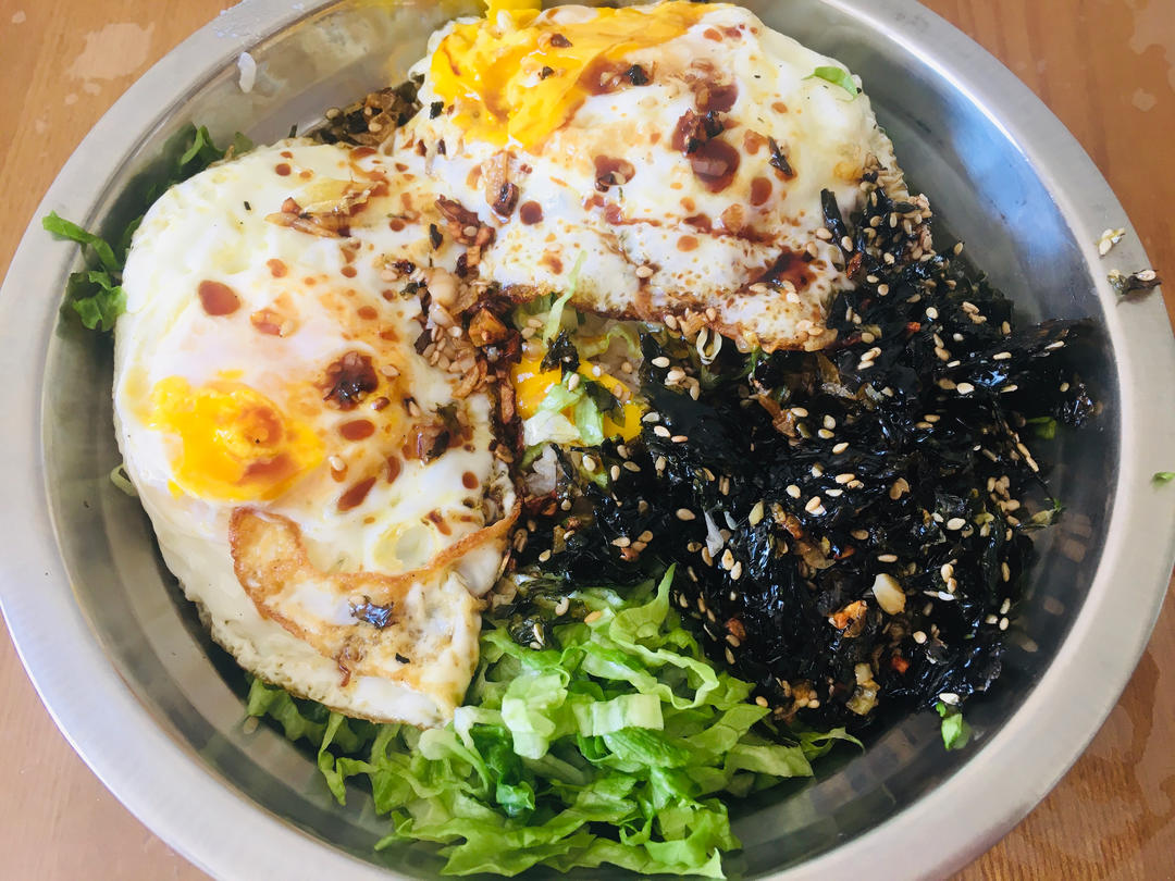 东北老式拌饭，鸡蛋拌饭