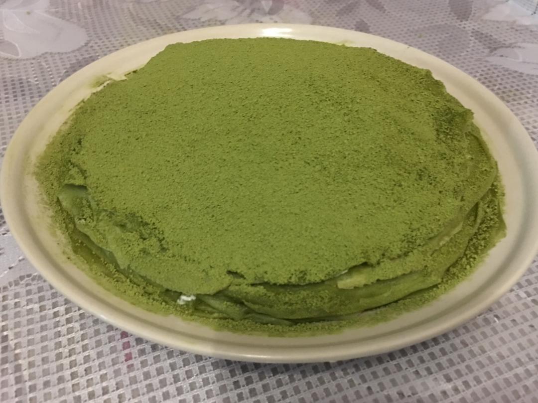 美味的煎蛋糕—抹茶千层蛋糕