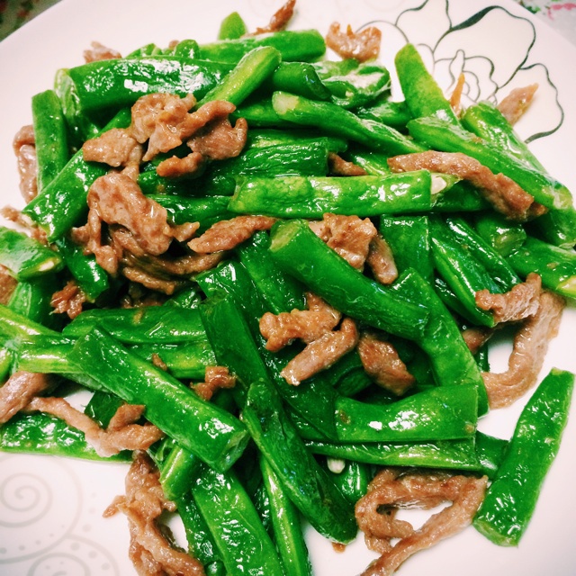 四季豆炒肉