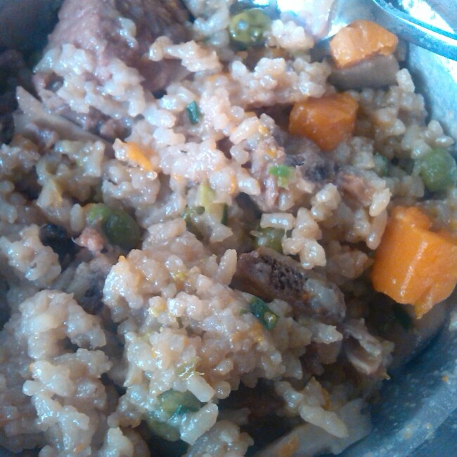 喷香排骨焖饭（爆好吃）