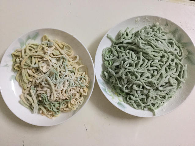 手工面条之菠菜面条