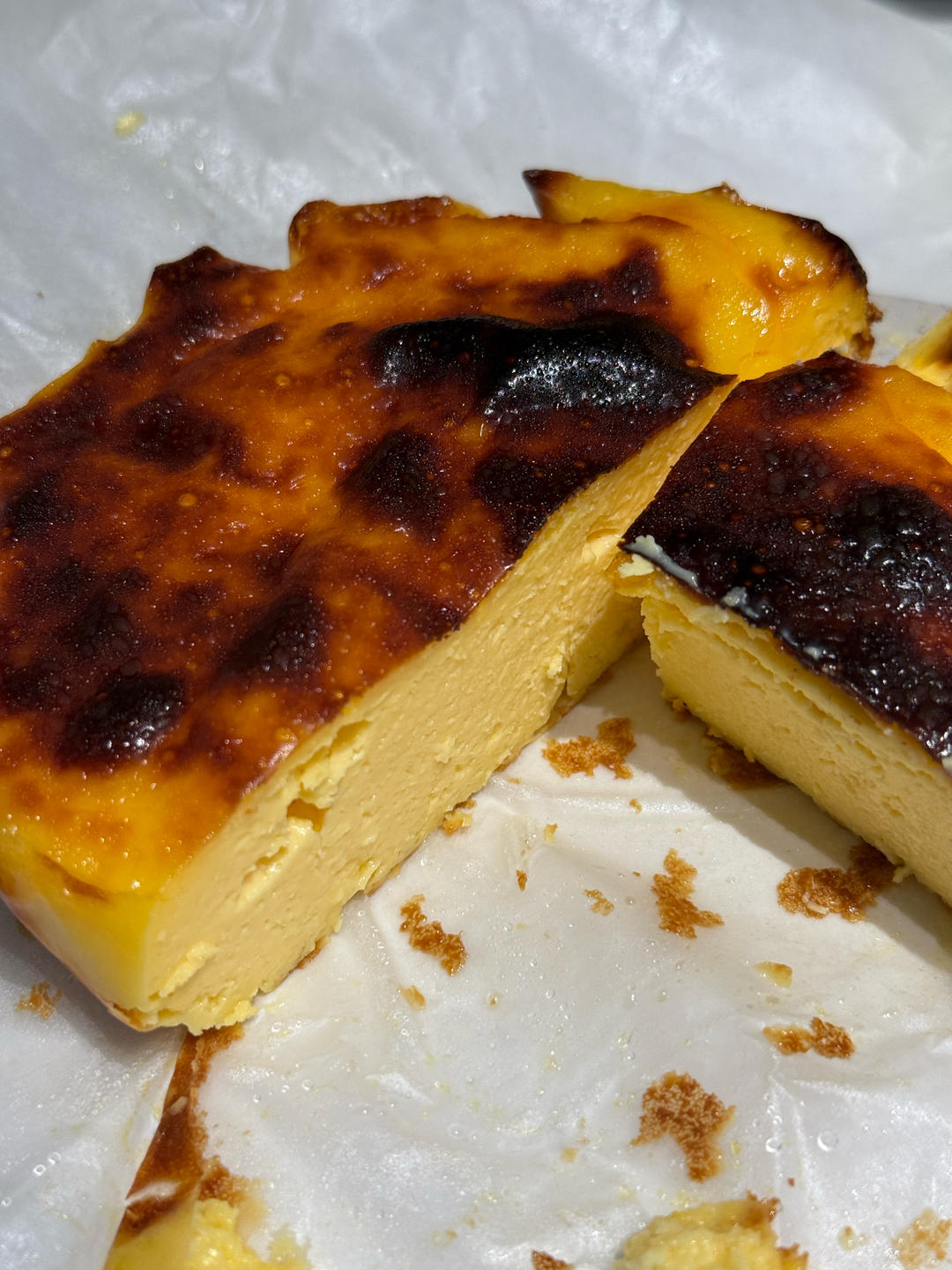 巴斯克芝士蛋糕-傻瓜操作【空气炸锅巴斯克】