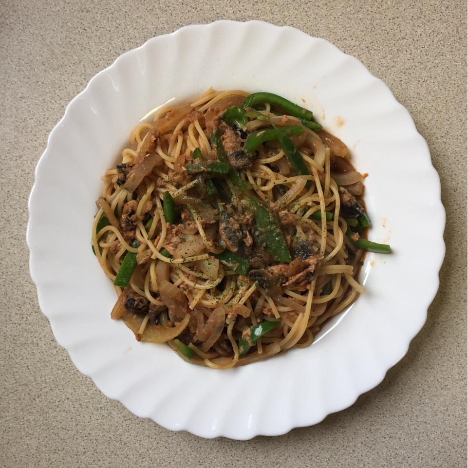 鲜辣金枪鱼意面