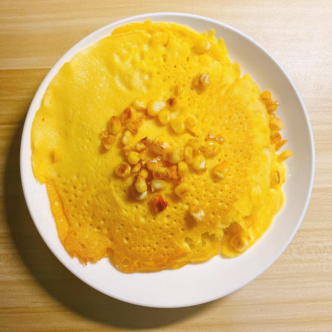 玉米面鸡蛋饼