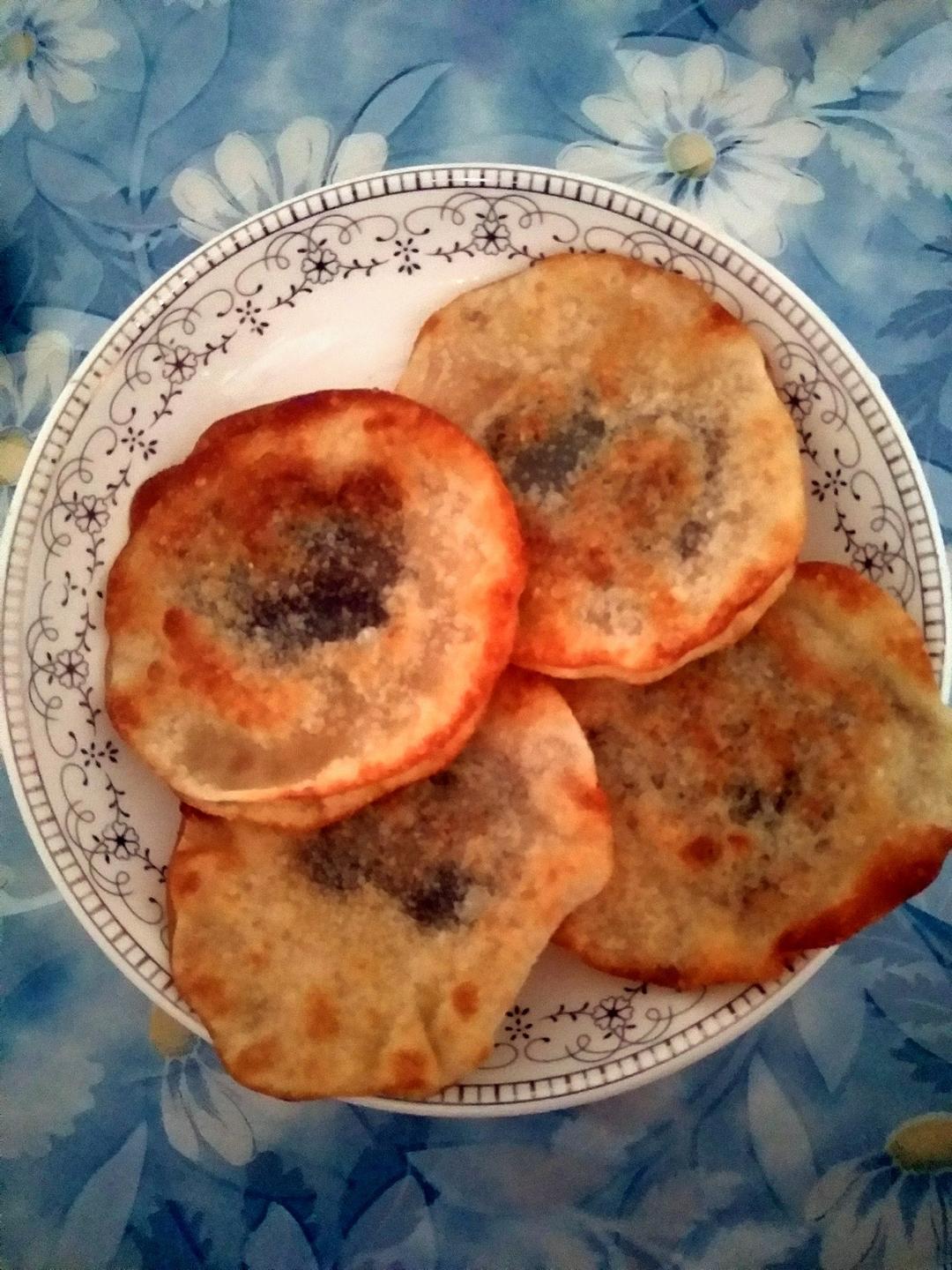 豆沙饼(饺子皮版)
