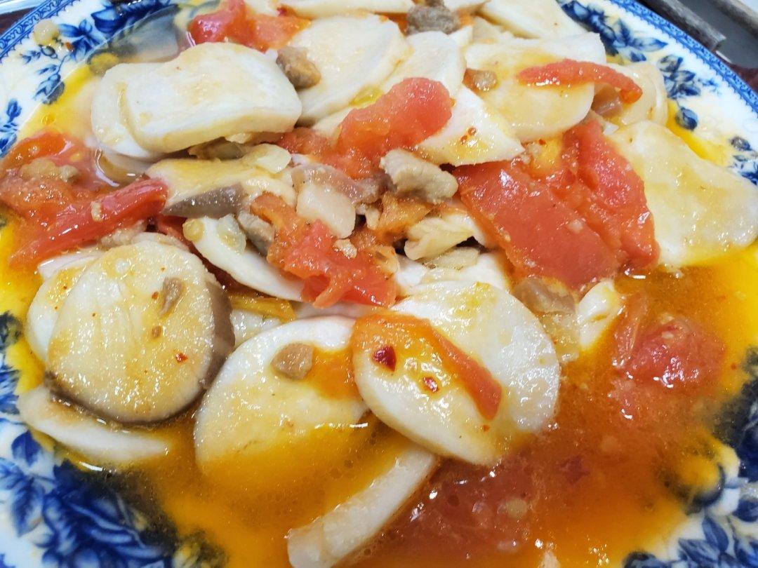 胃口大开的番茄煮杏鲍菇