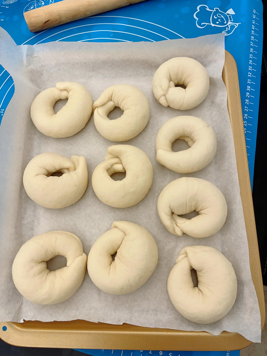 奶盐芝麻贝果🥯超香der～超快手～发酵时间短～超好吃😋