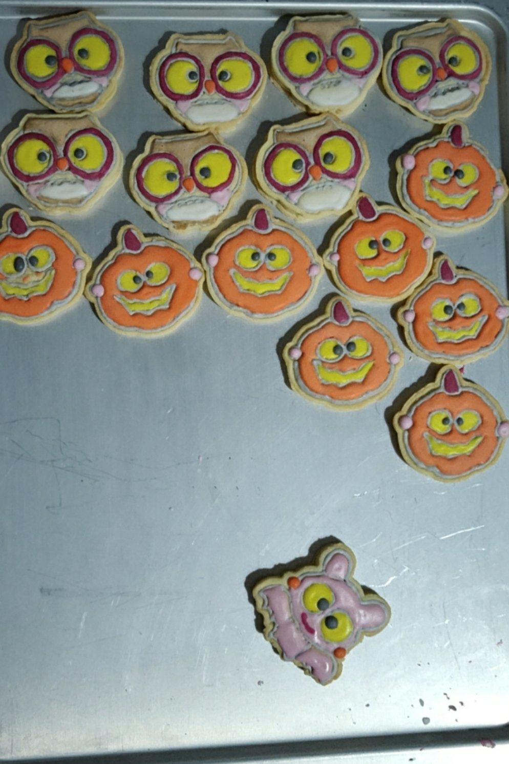 万圣节搞怪立体面包