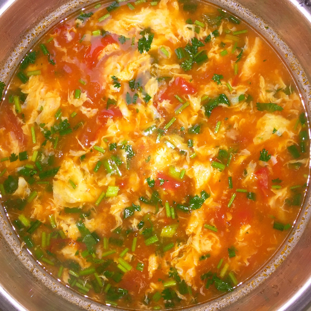 西红柿鸡蛋疙瘩汤