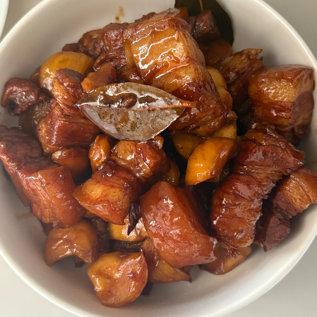 板栗红烧肉