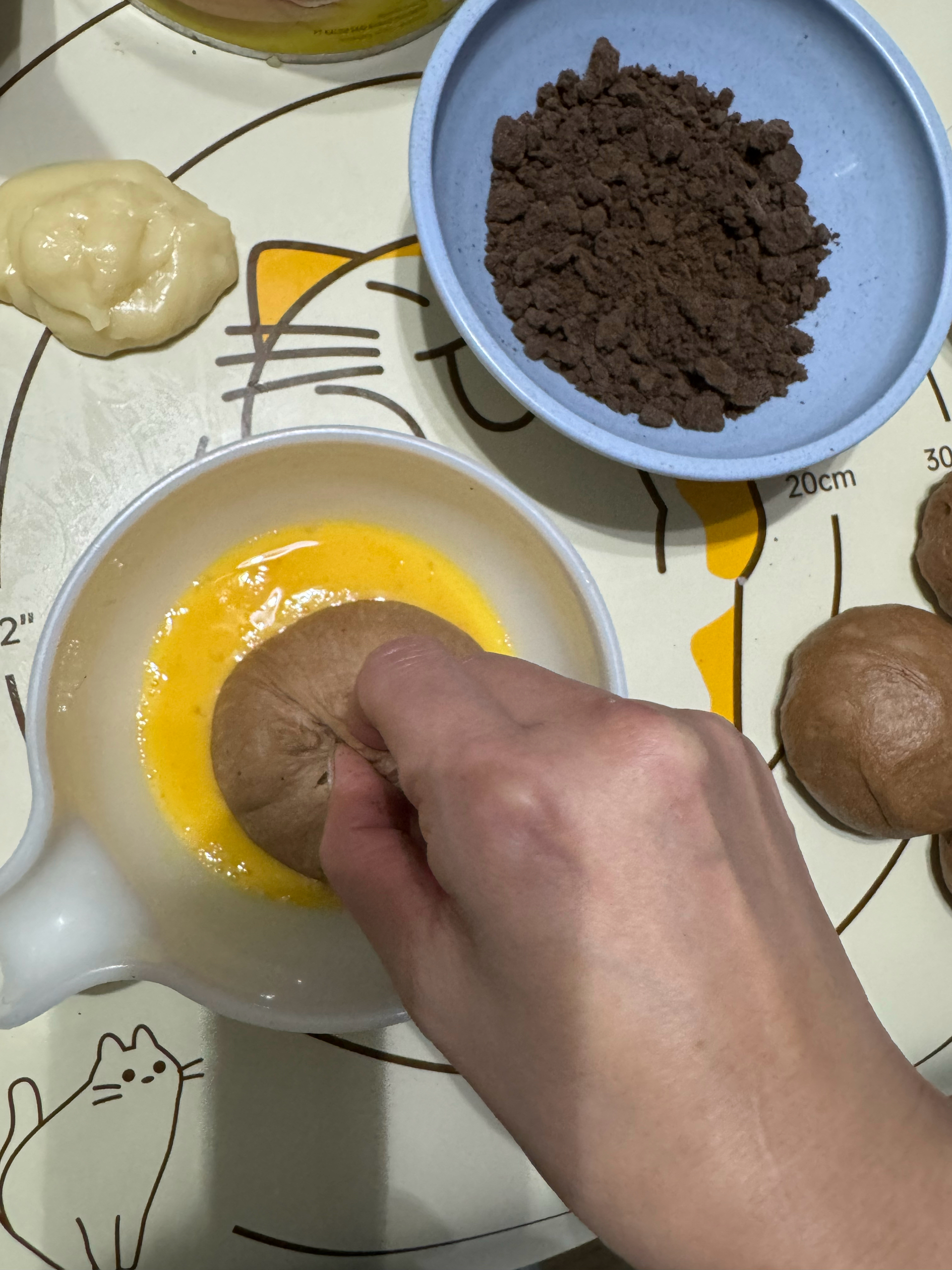 巧克力雷神麻薯面包的做法 步骤4
